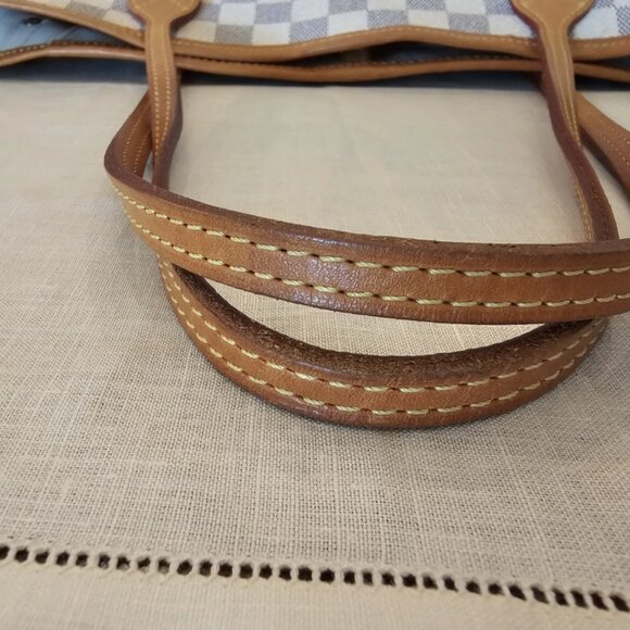 Louis Vuitton Neverfull MM Tote Damier Azur Authentic Pre-Owned - Picture 8 of 9